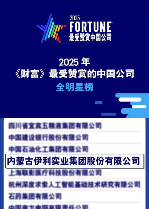 商業(yè)與社會(huì)價(jià)值并重 伊利榮登《財(cái)富》最受贊賞的中國(guó)公司榜單